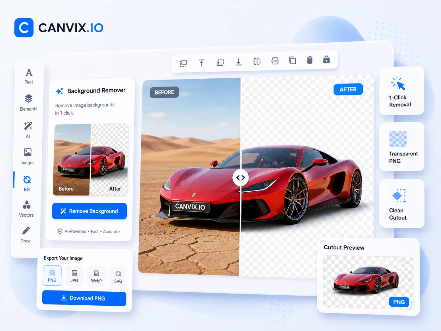 Canvix background remover