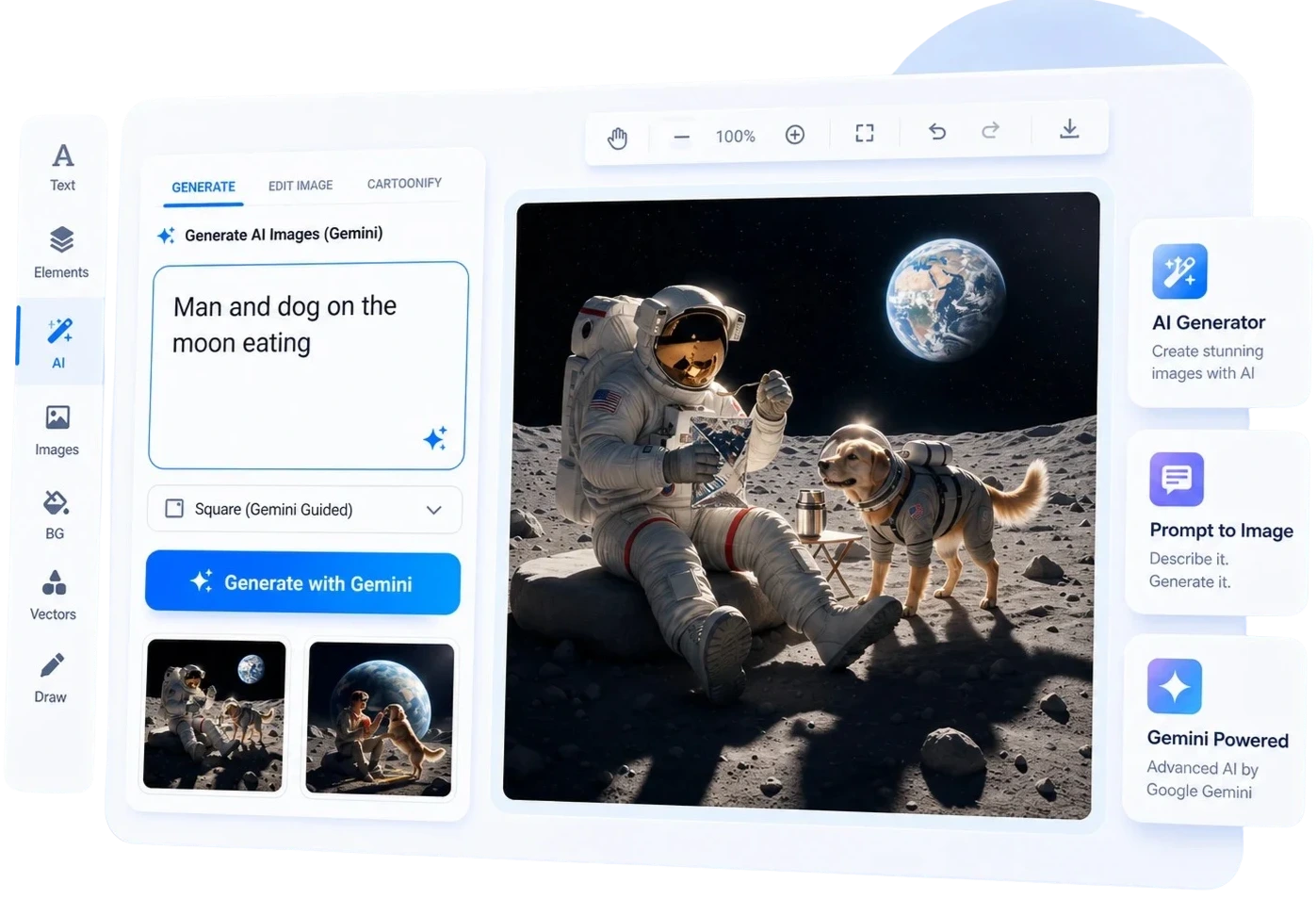 Canvix AI image generator